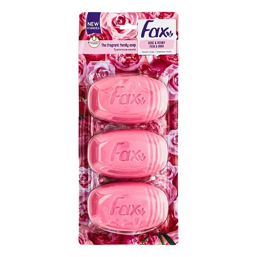 Мило Faxс Роза та Півонія, 300 г (3 шт по 100 г)
