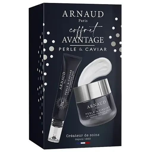 Подарунковий набір Arnaud Paris Perle & Caviar: Денний крем для обличчя, 50 мл + Крем для шкіри навколо очей, 15 мл