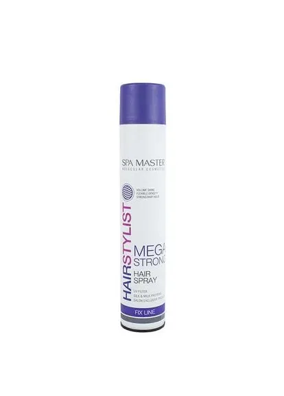 Лак для волосся Mega Strong Hairstylist Professional SM 261 400 мл Spa Master (324625147)