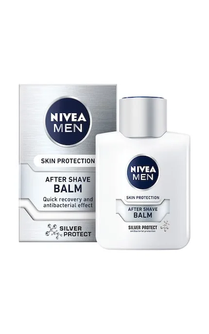 Бальзам після гоління чоловічий Nivea Men Silver Protect з іонами срібла і антибактеріальним ефектом 100 мл