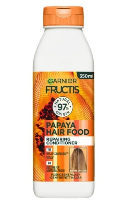 Бальзам-ополіскувач Garnier Fructis HairFood Папая Відновлення для пошкодженого волосся 350 мл