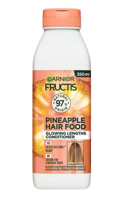 Бальзам-ополіскувач для волосся Garnier Fructis Superfood Ананас Сяюча довжина 350 мл