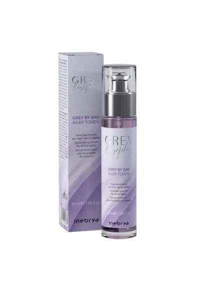 Сироватка-блиск для всіх типів волосся Grey By Day Silky Touch 50 мл Inebrya (324624519)