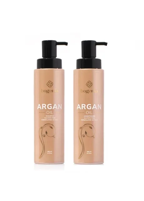 Набір для догляду за волоссям Argan Oil (Шампунь 400 мл Кондиціонер 400 мл) Bogenia (331905659)