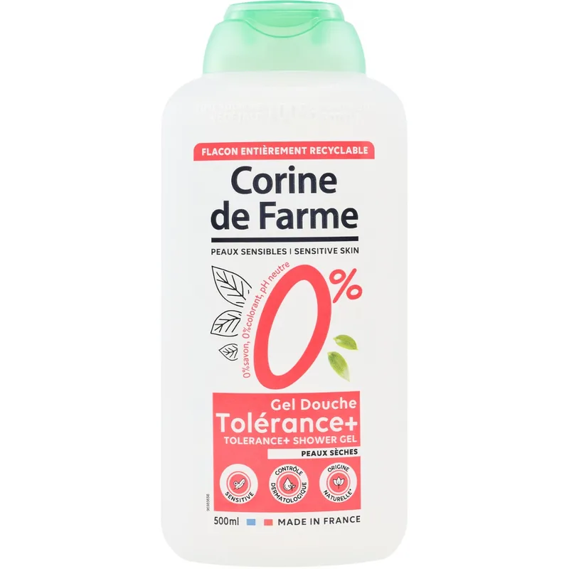 Гель-крем Corine de Farme (Корін де Фарм) для душу Pure 0% для сухої шкіри 500 мл