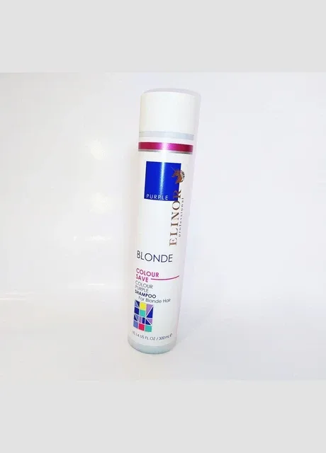 Антижовтий фіолетовий шампунь для освітлення волосся COLOR PURPLE SHAMPOO FOR BLONDE HAIR Elinor 300 Elinor Professional (324624957)