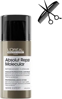 Професійна маска L’Oreal Professionnel Paris Serie Expert Absolut Repair Molecular для Відновлення структури Пошкодженого волосся 100 мл (3474637153489)