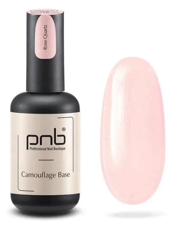 База для гель-лаку камуфлююча PNB UV/LED Camouflage Rose quartz 17 мл Рожевий кварц