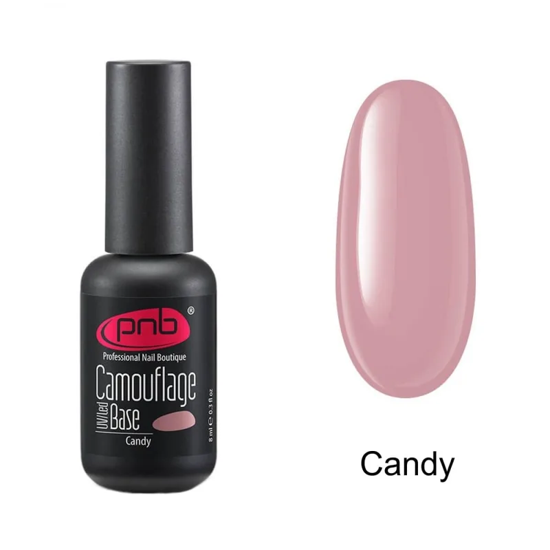 База для гель-лаку камуфлююча каучукова PNB UV/LED Camouflage Candy 8 мл