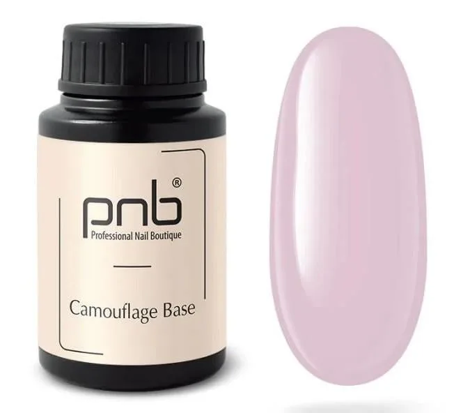База для гель-лаку камуфлююча каучукова PNB UV/LED Camouflage Base Light Pink 30 мл
