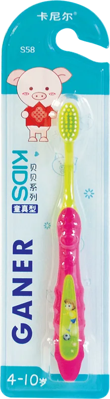 Щітка зубна дитяча GANER Kids Smiles (S58), 1 шт