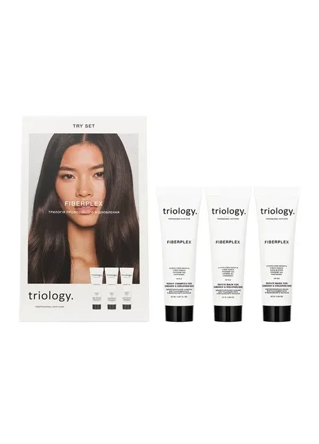 Fiberplex Try set: міні набір для професійного відновлення пошкодженого волосся Triology (386479547)