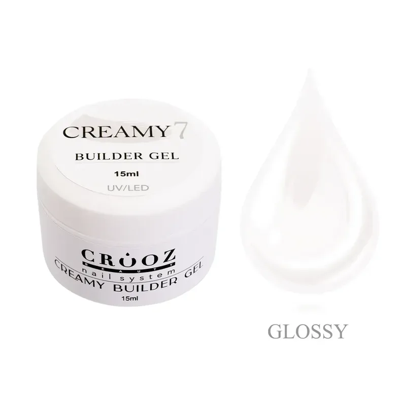 Гель для нарощування Crooz Creamy Builder Gel 15 мл №7 Молочний