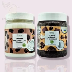 Набір косметики Скраб та Олія кокос в шоколаді Top Beauty Coconut in Chocolate