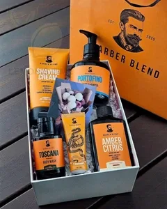 Подарунковий набір для чоловіків Barber Blend 5 в 1 — гоління, борода, волосся, тіло та руки