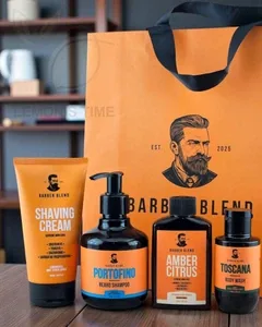 Подарунковий набір для чоловіків Barber Blend 5 в 1 — гоління, борода, волосся та тіло