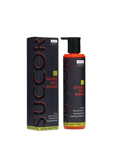 Безсульфатний відновлюючий шампунь для всіх типів волосся Sulfate Free Repair Shampoo 250 мл SUCCOR (329422842)
