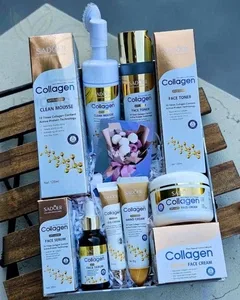 Набір косметики для догляду Sadoer Anti Aging 6 в 1 (крем для обличчя, сироватка для обличчя, тонер, мус для обличчя, крем для обличчя, крем для рук)