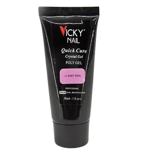 Полігель Vicky Nail Dark Pink Clear 30 мл