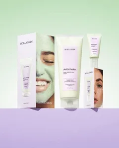 Набір Hollyskin Artichoke охолоджувальний крем для шкіри навколо очей 15 мл + ліфтинг-маска проти набряків Skin Perfecting Mask 250 мл