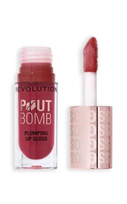 Блиск для губ Makeup Revolution Pout Bomb Plumping Gloss Rosewood Rose Pink 4.6 мл