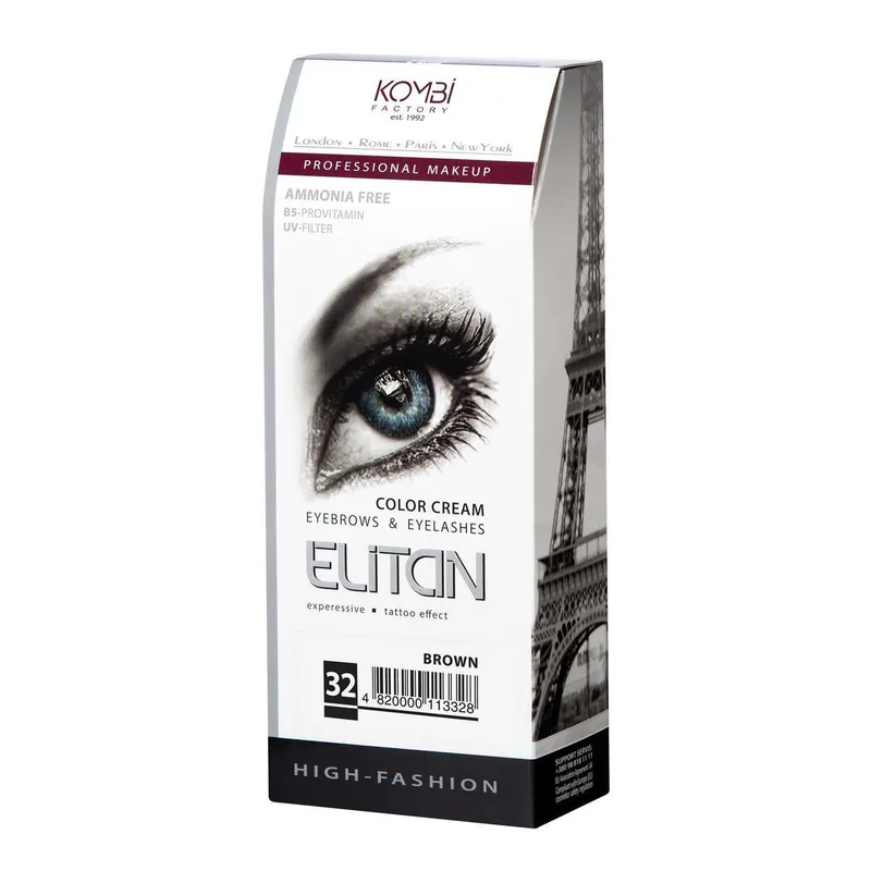 Крем-фарба для брів та вій ELITAN PROFESSIONAL №32 Коричневий (2224734145)