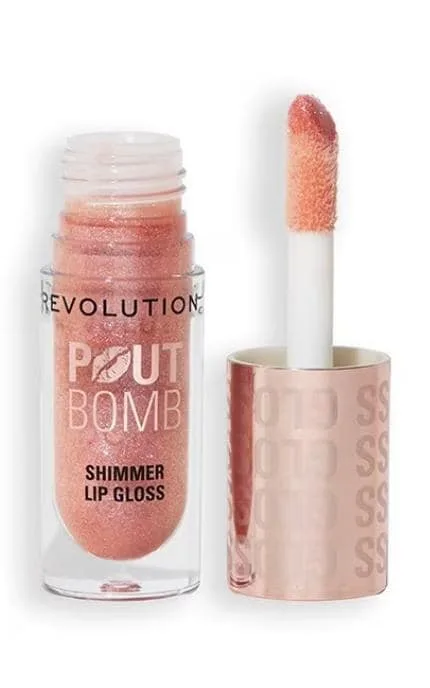 Блиск для губ Makeup Revolution Pout Bomb Shimmer Nude Glow 4.5 мл