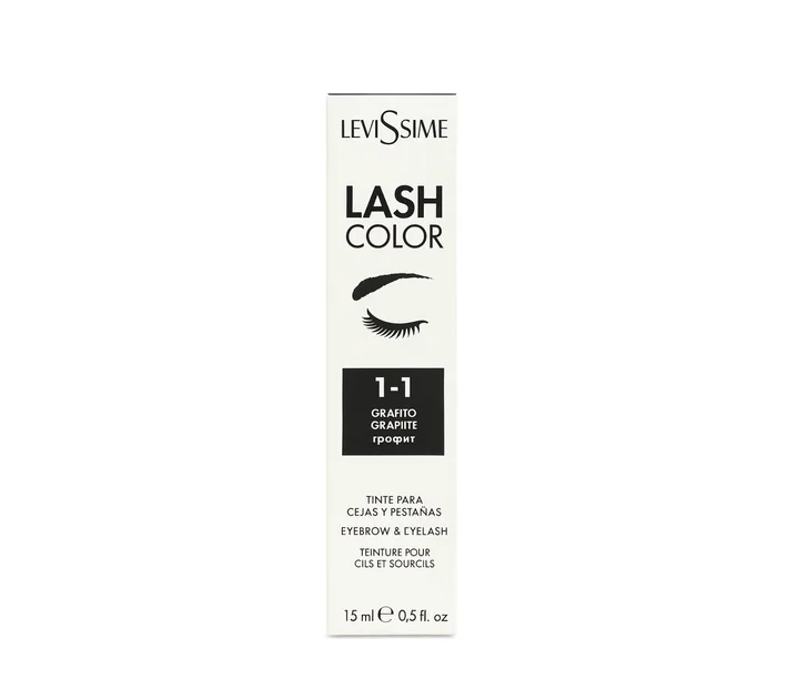 Фарба для брів та вій 1-1 LeviSsime LashColor graphite Графіт 15мл (8435054645266)