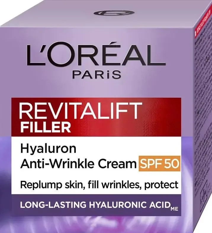 Крем для обличчя L'Oréal Paris Skin Expert Revitalift Filler глибоке відновлення денний 40+ SPF 50, 50 мл