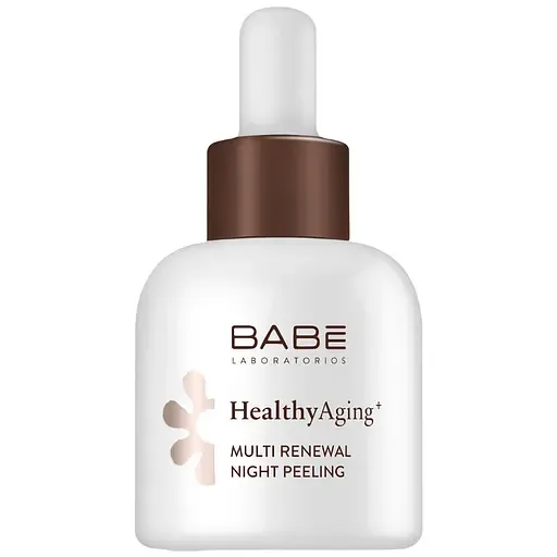 Пілінг для обличчя Babe Laboratorios Healthy Aging Multi Renewal Night Peeling з АНА кислотами та ретинолом нічний оновлювальний 30 мл (8436571631343)