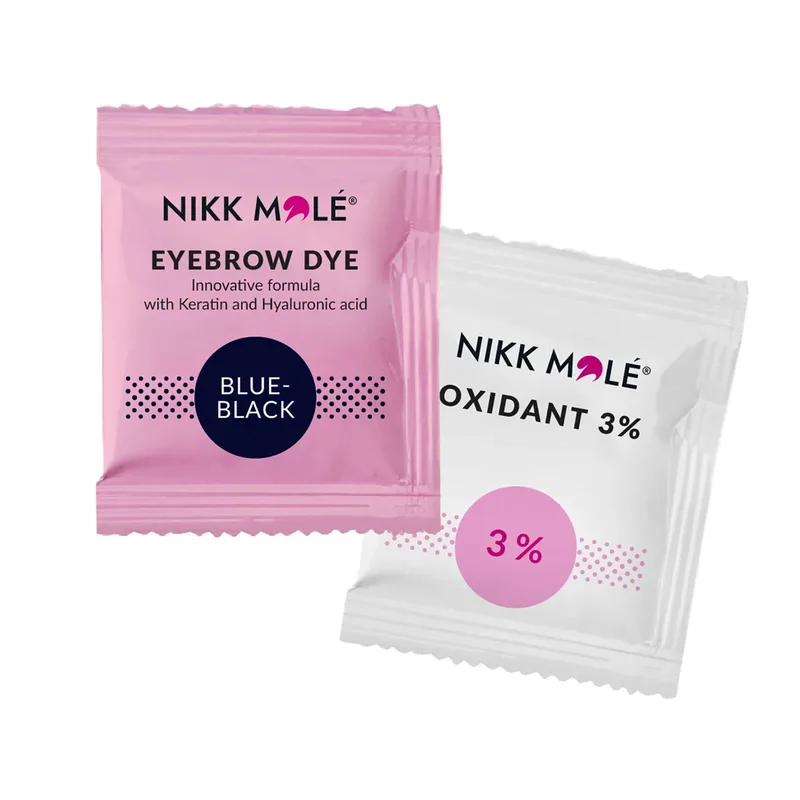 Краска для бровей и ресниц Nikk Mole Brown в саше, 5 мл