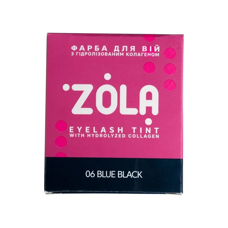 Фарба для вій Zola Eyebrow Tint With Collagen 06 Blue Black 5 мл (011170)