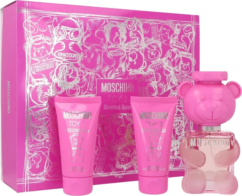 Набір для жінок Moschino Toy 2 Bubble Gum Туалетна вода 50 мл + Лосьйон для тіла 50 мл + Гель для душу 50 мл (8011003903320)