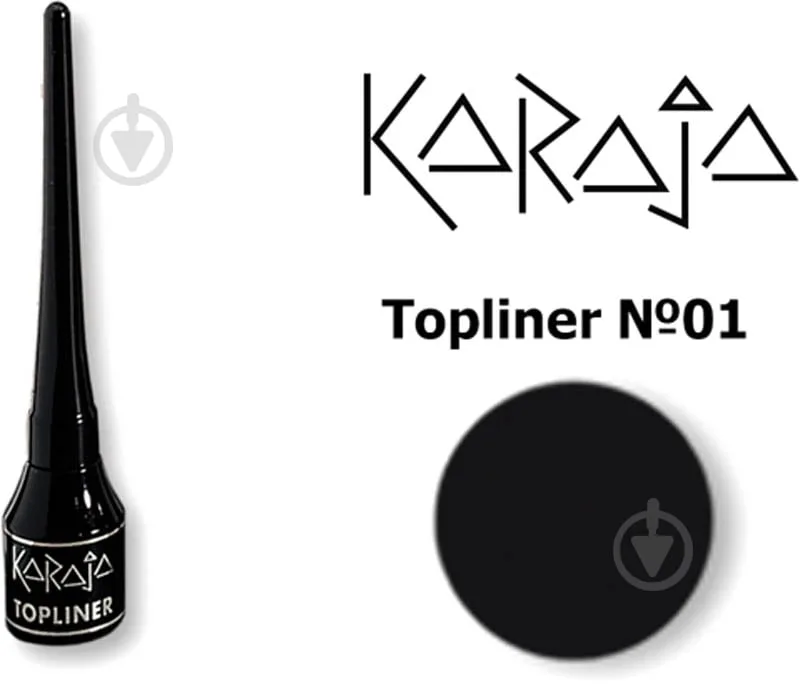 Підводка для очей KARAJA Topliner чорний 3 мл