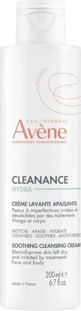 Засіб для вмивання Avene очищувальний під час терапії акне Cleanance Hydra, 200 мл