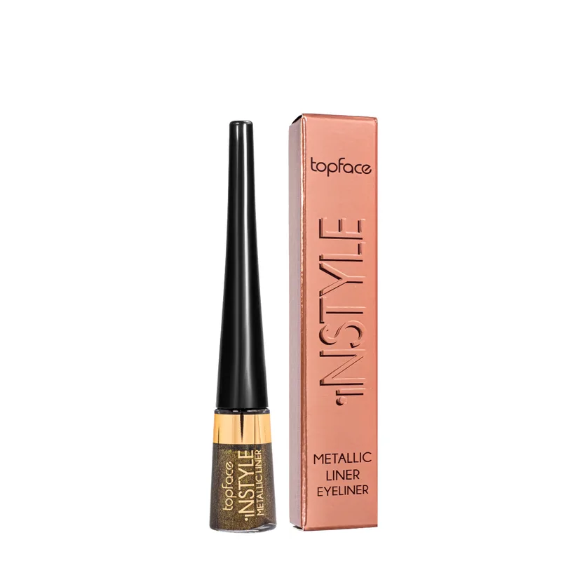 Підводка для очей Topface Instyle Metallic Eyeliner РТ554 №7 кольорова перламутрова Темне золото