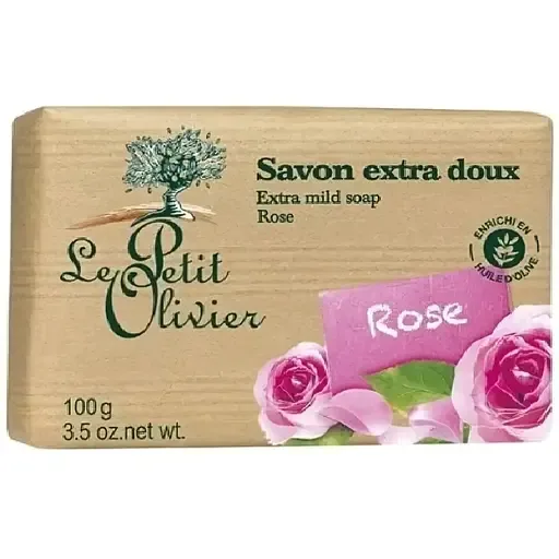 Мило екстраніжне Le Petit Olivier 100% vegetal oils soap троянда