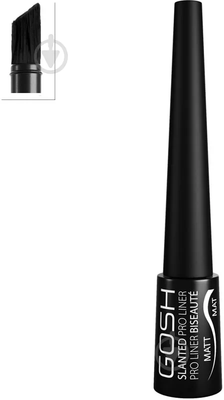 Підводка для очей Gosh Slanted Pro Liner 002 Matt Black 3 мл