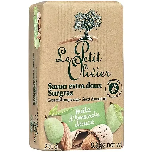 Мило екстраніжне Le Petit Olivier 100% vegetal oils soap олія солодкого мигдалю 250 г (3549620005608)