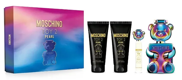 Подарунковий набір для жінок Moschino Toy 2 Pearl Парфумована вода 100 мл та 10 мл та Лосьйон для тіла 100 мл та Гель для душу 100 мл