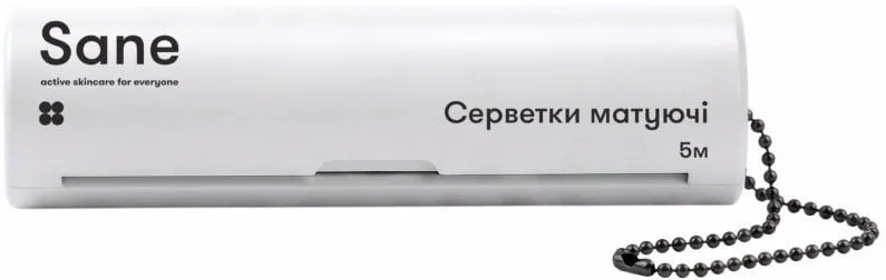 Серветки для обличчя Sane матуючі 5 м