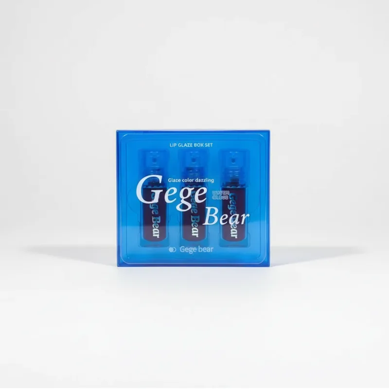 Набір дзеркальних блисків-тінтів Gege Bear Blue з фруктовим ароматом 3 шт. (2711322187)