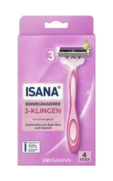 Бритва одноразова Isana 3 леза 1 шт