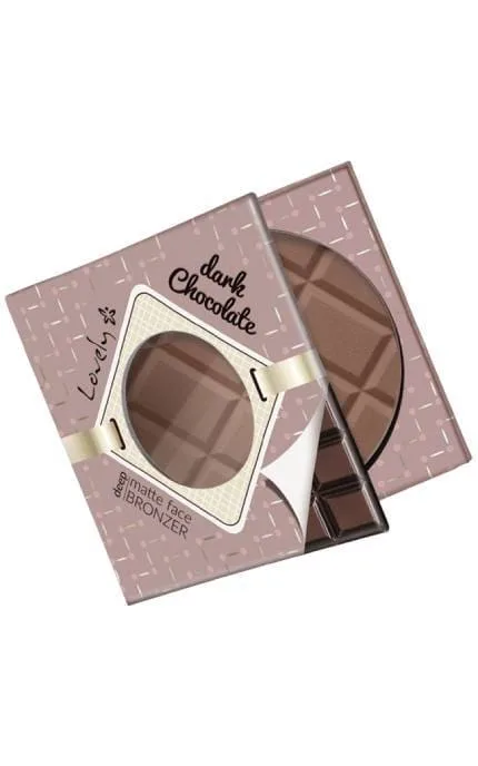 Бронзатор для обличчя та тіла Lovely Dark Chocolate Deep Matte Face Bronzer шоколадно-матовий 9 г