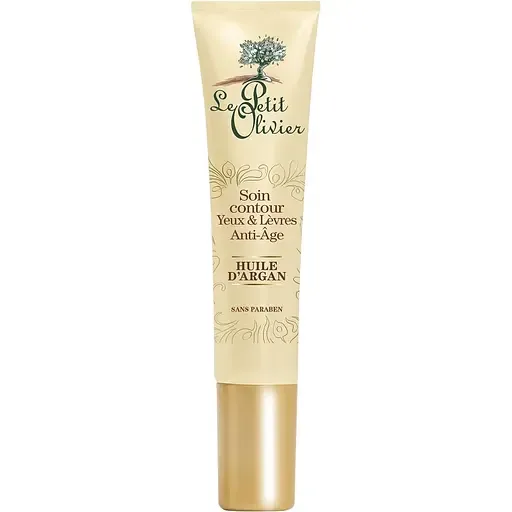 Бальзам для контуру очей і губ Le Petit Olivier Organic Care антивіковий, з аргановою олією 15 мл (3549620033021)