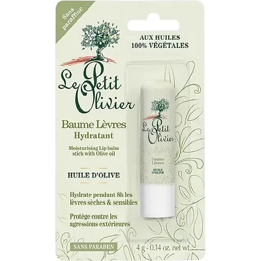 Бальзам для губ зволожувальний Le Petit Olivier Moisturising Lip Balm з оливковою олією 4 г (3549620011616)