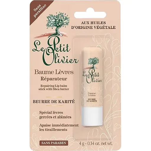 Бальзам для губ відновлювальний Le Petit Olivier Repairing Lip Balm з олією ши 4 г (3549620020403)