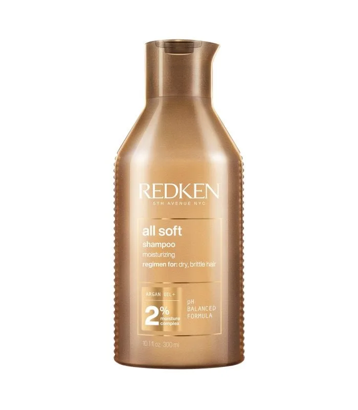Redken All Soft Shampoo - Зволожуючий шампунь для сухого та ламкого волосся