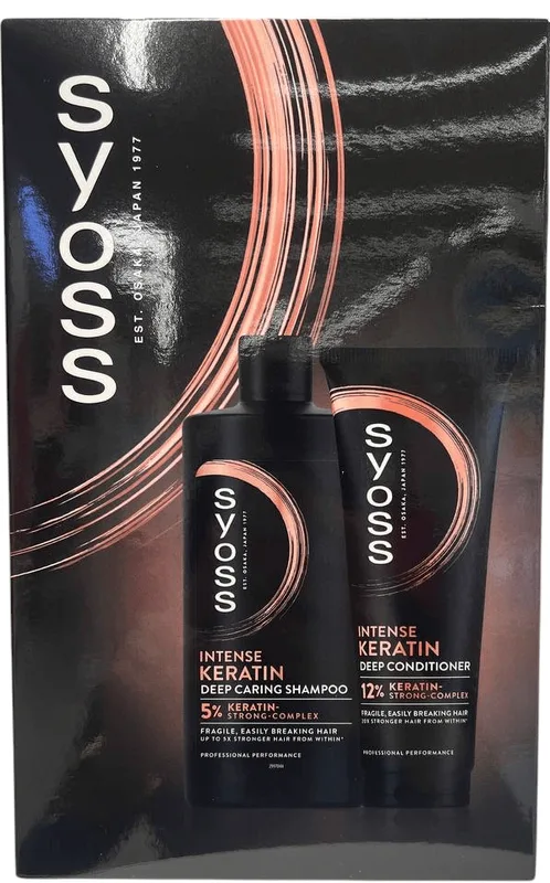 Набір Syoss Keratin шампунь для волосся 440 мл+кондиціонер для волосся 250 мл 1 штука