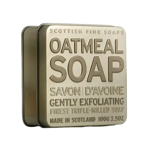 Тверде мило для рук Scottish Fine Soaps Oatmeal Soap In A Tin Вівсяне, 100 г (33713)